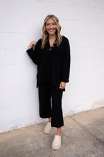 HAILEY SWEATER SET | BLACK