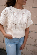 CALI CROCHET TOP | CREAM