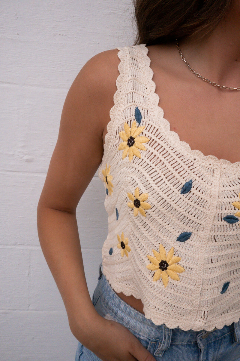 CROCHET TOP | NATURAL
