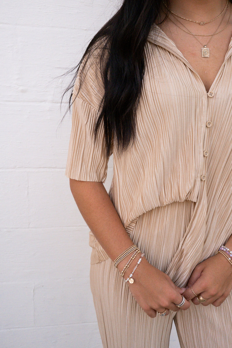 TRENDSETTER TOP | CHAMPAGNE