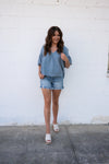WRAP HER UP TOP | DENIM
