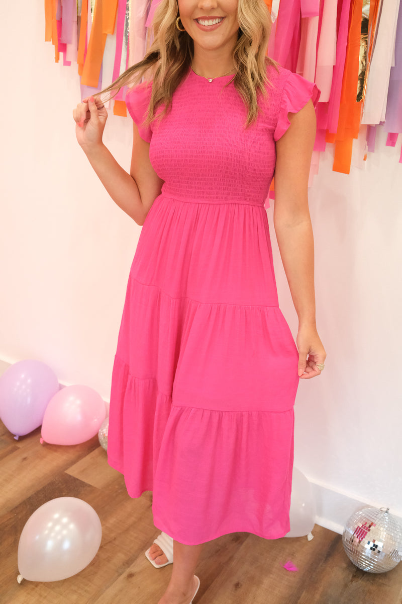 FOREVER YOURS DRESS | FUCHSIA