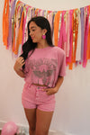 STAY WILD ROAM FREE TEE | PINK