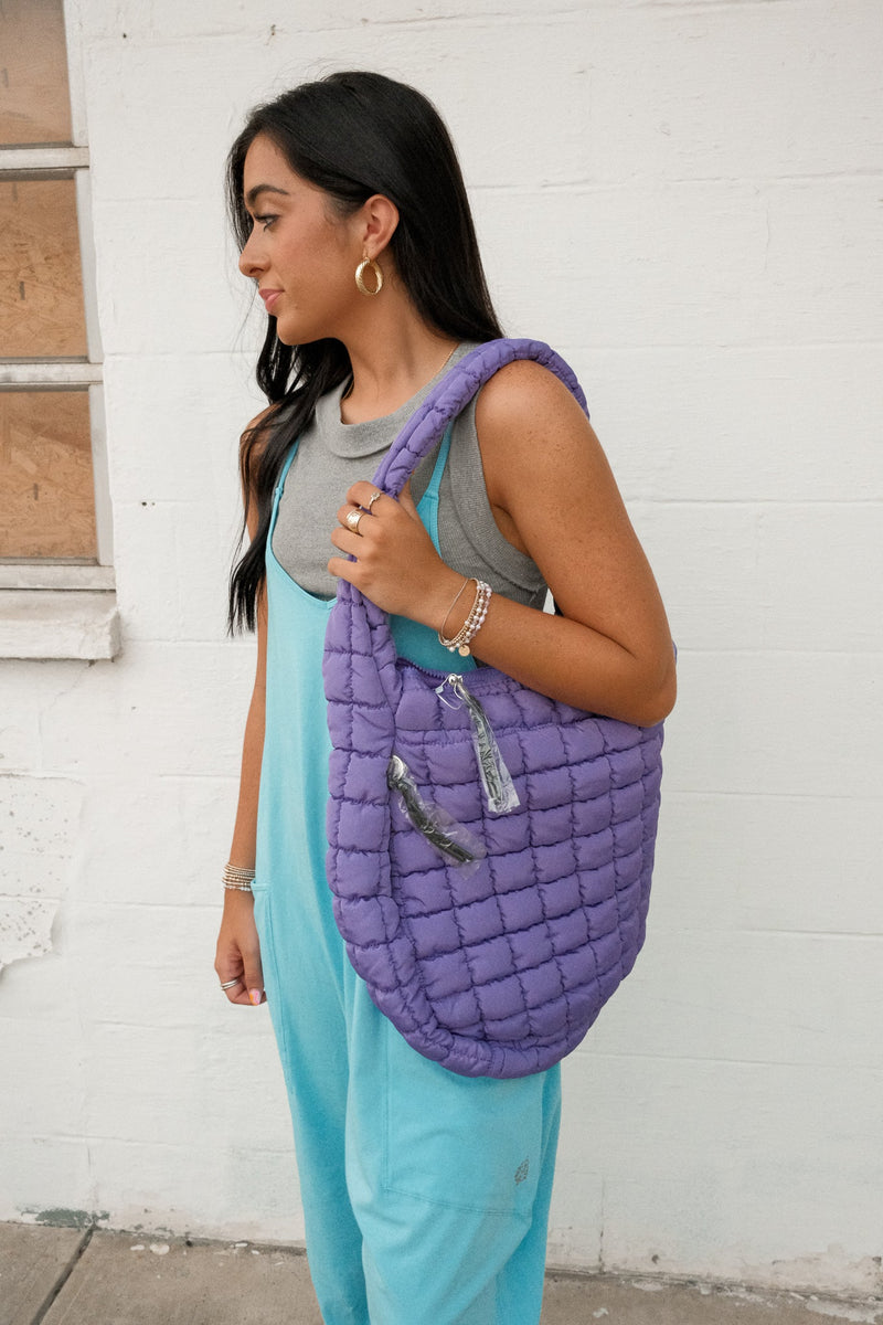QUILTED CARRYALL | VIVID VIOLET