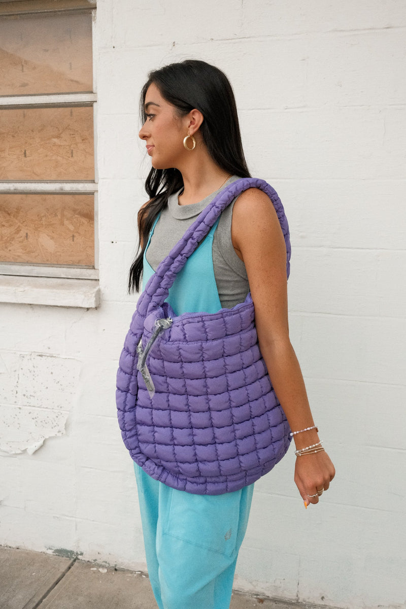 QUILTED CARRYALL | VIVID VIOLET