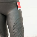 Faux Leather Moto Leggings | Very Black