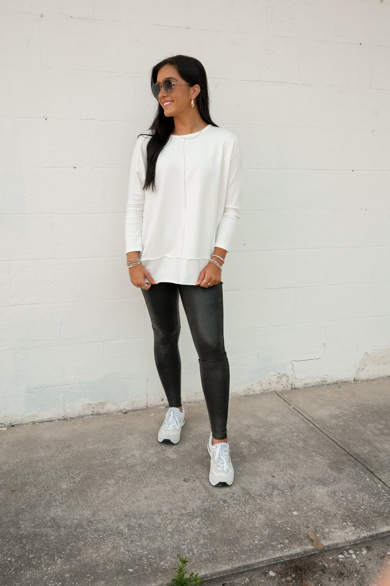 P.L.T. DOLMAN SWEATSHIRT | POWDER