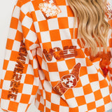 Licensed Tennessee Checkered Team Icons Cardigan | Queen Of Sparkles