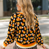 Black Pearl Candy Corn Cardigan | Queen Of Sparkles