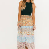 Sunset Blooms Maxi Skirt