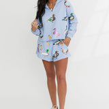 Powder Blue Duck Collar Sweatshirt | Queen Of Sparkles