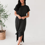 Forever Blessed Midi Dress | Charcoal