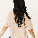 Short Sleeve Sweater | Khaki