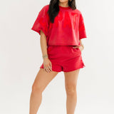Empathy Always Short Sleeve Crewneck | Vintage Red