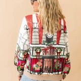 Multi Store At Christmas Time Window Display Sweatshirt | Queen Of Sparkles