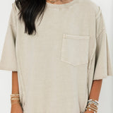 Ready To Lounge Top | Khaki