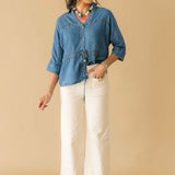 Cinched Up Denim Top
