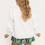 Grey 'Touchdown' Football Player Sweatshirt | Queen Of Sparkles