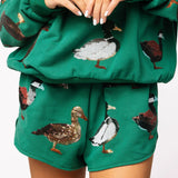 Dark Green Duck Short | Queen Of Sparkles