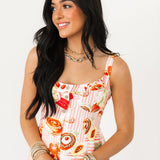 Tuscan Picnic Midi Dress