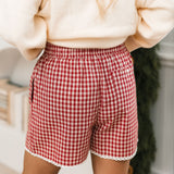 Sunday Morning Boxer Shorts | Red Check