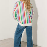 Rainbow Stripe Birthday Cake Sweater | Queen Of Sparkles