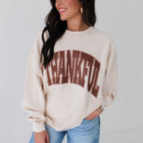 Thankful Corded Crew Pullover