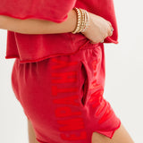 Empathy Always Sweatshorts | Vintage Red