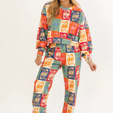 Fall Colorblock Queen Logo Sweatpant | Queen Of Sparkles