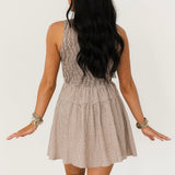Market Stroll Mini Dress | Chocolate Check