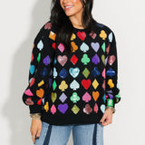 Black Suits Sweatshirt | QOS X Lexi Jade's