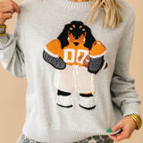 Licensed Tennessee Grey Mascot 'By QOS' Sweater | Queen Of Sparkles