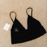 Heirloom Seamless Bralette | Black