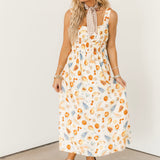 Golden Orchard Midi Dress