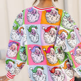 Checkered Santa Sweatshirt | Queen Of Sparkles X Lexi Jade's