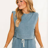 The Hallie Top | Denim