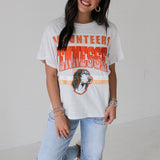 Licensed Grey 'Volunteers Tennessee' Vintage Tee | Queen Of Sparkles