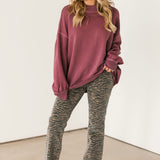 Palm Springs Turtle Pullover | Damson