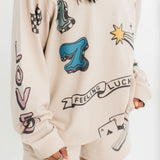 Feeling Lucky Reversible Crewneck Sweatshirt