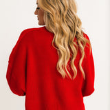 DOORBUSTER Oversized Sweater | Red