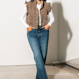 The Paper Threads Denim Vest | Cheetah