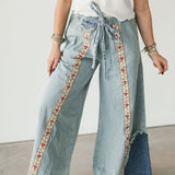 Bloom Stripe Pants | Striped Denim