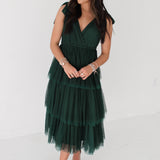 New Beginnings Midi Dress | Evergreen