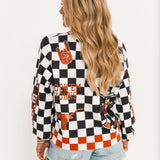 Licensed Texas Checkered Team Icons Cardigan | Queen Of Sparkles