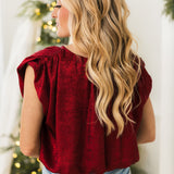 Scarlet Shimmer Top