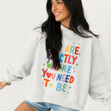 Exactly Where Reversible Sweatshirt