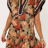Falling Leaves Mini Dress