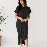 Forever Blessed Midi Dress | Charcoal