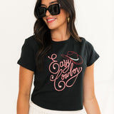 Easy Cowboy Faded Black Baby Tee