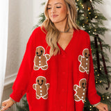 Gingerbread Lane Cardigan | Red